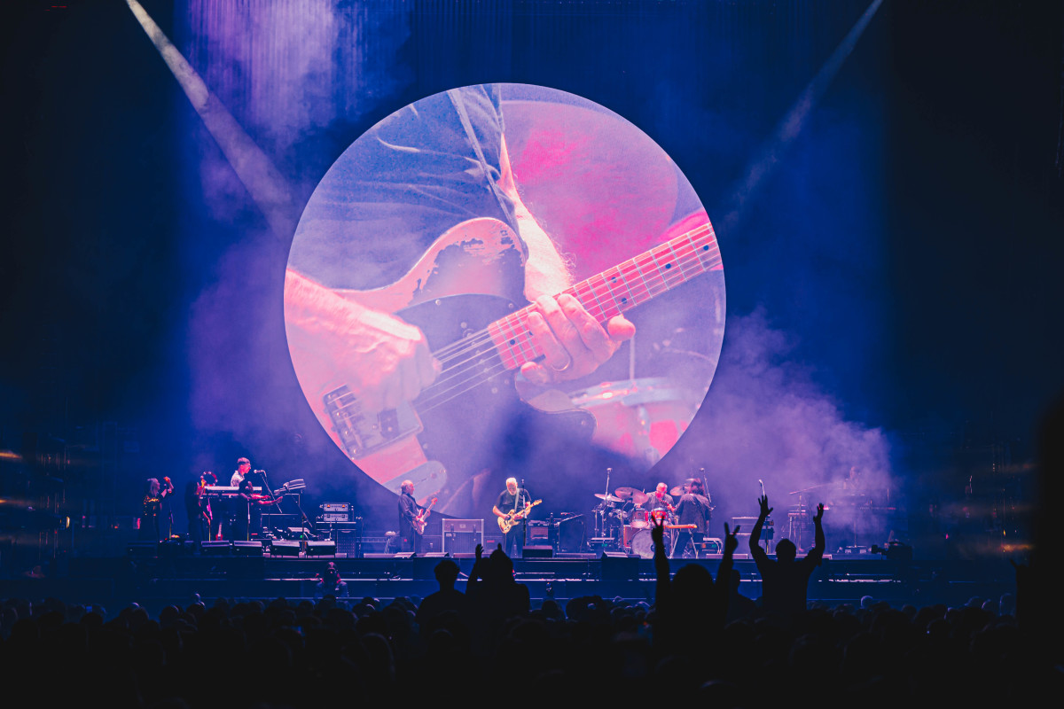 David Gilmour and his band are shown during the performance on November 4, 2024 at New York City’s Madison Square Garden. (Photo Credit: Emma Wannie/MSGE)